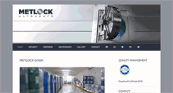 Desktop Screenshot of metlock.com